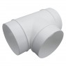 100mm Plastic Ducting T Branch