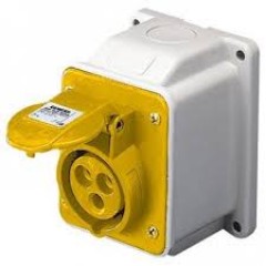 GW62401 - Gewiss 110v 16A 3 Pin Wall Socket GW62401 - Gewiss 110v 16A 3 Pin Wall Socket