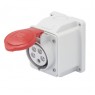 GW62408 - Gewiss 415v 16A 4 Pin Wall Mount Socket GW62408 - Gewiss 415v 16A 4 Pin Wall Mount Socket