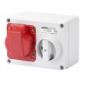 GW66009 - Gewiss 415v 16A 5 Pin Surface Mount Switched Socket GW66009 - Gewiss 415v 16A 5 Pin Surface Mount Switched Socket