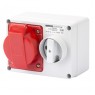 GW66020 - Gewiss 415v 32A 5 Pin Surface Mount Switched Socket GW66020 - Gewiss 415v 32A 5 Pin Surface Mount Switched Socket