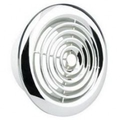 Internal Circular Grill 100mm Chrome