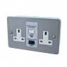Metal Clad Twin RCD Socket - Double Pole