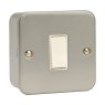 Metal Clad Switch - 1 Gang 2 Way - 6Amp