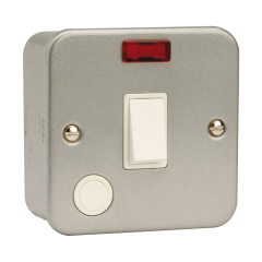 CL023 - Metal Clad Switch Double Pole With Neon - 20 Amp CL023 - Metal Clad Switch Double Pole With Neon - 20 Amp