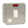 Metal Clad Switch Double Pole With Neon - 20 Amp Metal Clad Switch Double Pole With Neon - 20 Amp