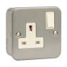Metal Clad Single Switched Socket - Double Pole