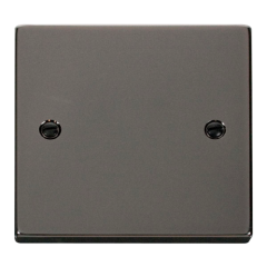 VPBN060 - Click Deco Black Nickel 1 Gang Blank Plate VPBN060 - Click Deco Black Nickel 1 Gang Blank Plate