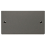 VPBN061 - Click Deco Black Nickel 2 Gang Blank Plate VPBN061 - Click Deco Black Nickel 2 Gang Blank Plate