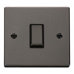 VPBN425BK - Click Deco Black Nickel 1 Gang Intermediate Switch Black Insert 10Amp VPBN425BK - Click Deco Black Nickel 1 Gang Intermediate Switch Black Insert 10Amp