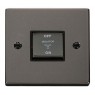 VPBN520BK - Click Deco Black Nickel 3 Pole Fan Switch Black Insert VPBN520BK - Click Deco Black Nickel 3 Pole Fan Switch Black Insert