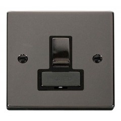 VPBN751BK - Click Deco Black Nickel Switched Fused Spur Black Insert VPBN751BK - Click Deco Black Nickel Switched Fused Spur Black Insert
