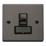 VPBN751BK - Click Deco Black Nickel Switched Fused Spur Black Insert VPBN751BK - Click Deco Black Nickel Switched Fused Spur Black Insert