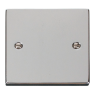 VPCH060 - Click Deco Chrome 1 Gang Blank Plate VPCH060 - Click Deco Chrome 1 Gang Blank Plate