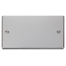 VPCH061 - Click Deco Chrome 2 Gang Blank Plate VPCH061 - Click Deco Chrome 2 Gang Blank Plate
