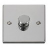 VPCH140BK - Click Deco Chrome 1 Gang 2 Way 400 Watt Dimmer