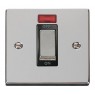 VPCH501BK - Click Deco Chrome 45Amp DP Cooker Switch 1 Gang + Neon VPCH501BK - Click Deco Chrome 45Amp DP Cooker Switch 1 Gang + Neon