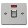 VPCH723BK - Click Deco Chrome 20Amp DP Switch Black Insert + Neon VPCH723BK - Click Deco Chrome 20Amp DP Switch Black Insert + Neon