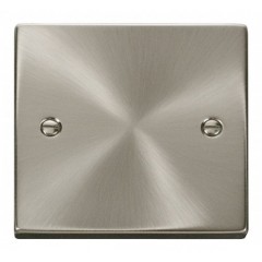 VPSC060 - Click Deco Satin Chrome 1 Gang Blank Plate VPSC060 - Click Deco Satin Chrome 1 Gang Blank Plate