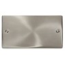 VPSC061 - Click Deco Satin Chrome 2 Gang Blank Plate VPSC061 - Click Deco Satin Chrome 2 Gang Blank Plate