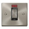VPSC501BK - Click Deco Satin Chrome 45Amp DP Cooker Switch 1 Gang + Neon VPSC501BK - Click Deco Satin Chrome 45Amp DP Cooker Switch 1 Gang + Neon