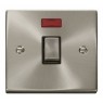VPSC723BK - Click Deco Satin Chrome 20Amp DP Switch Black Insert + Neon VPSC723BK - Click Deco Satin Chrome 20Amp DP Switch Black Insert + Neon