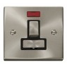 VPSC752BK - Click Deco Satin Chrome Switched Fused Spur Black Insert + Neon VPSC752BK - Click Deco Satin Chrome Switched Fused Spur Black Insert + Neon