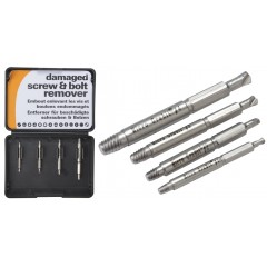 BOAGBSET4M - Micro Grabit Kit 4 Piece Bolt & Screw Extractor 